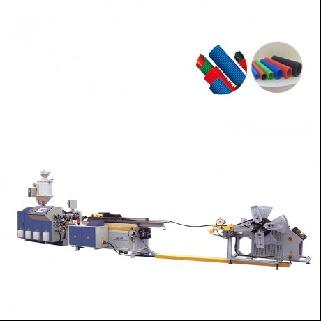 خط اکستروژن لوله راه راه دو جداره PA / PE / PP / PVC